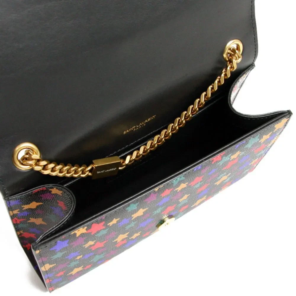 Saint Laurent Paris Chain Shoulder Leather Black Shoulder Bag - Picture 5 of 6